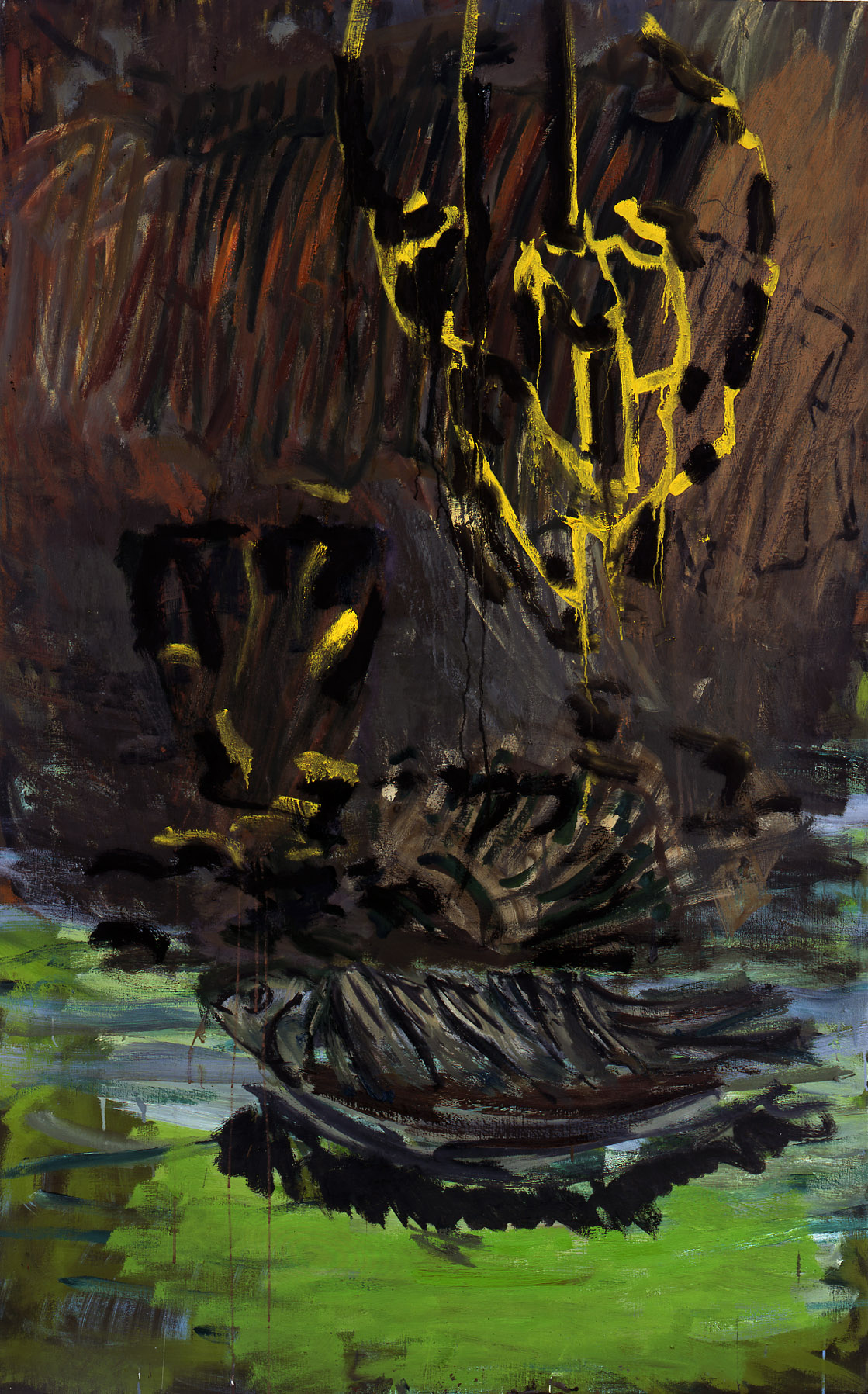 Per Kirkeby, Gammelbo, 2009, tempera on canvas, 160 x 100 cm