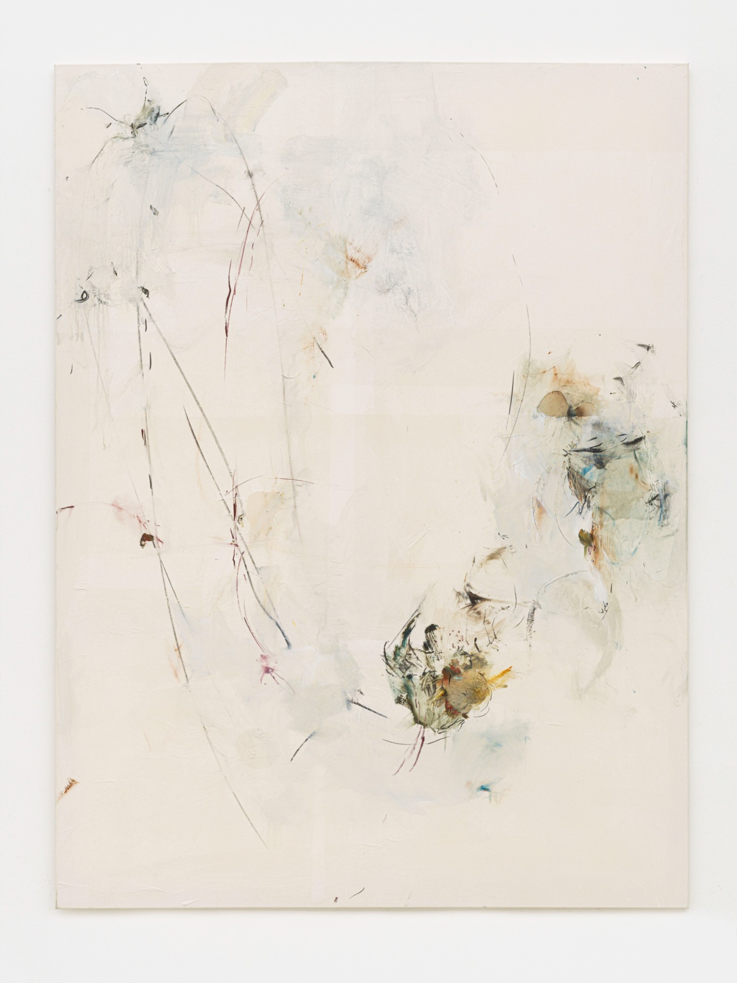 Hinako Miyabayashi, Towards the Cold Unknown, 2023, oil and paper (tissue paper) on canvas, 240 x 180 cm
